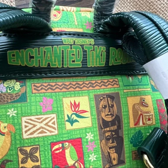 Disney Mickey Mouse: The Main Attraction Enchanted Tiki Room Loungefly Backpack - Picture 4 of 4